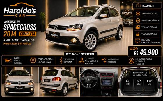 VOLKSWAGEN SPACE CROSS 1.6 MI 8V FLEX 4P MANUAL